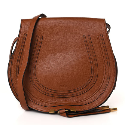 Chloe Calfskin Medium Marcie Round Crossbody Bag Tan 1 of 9