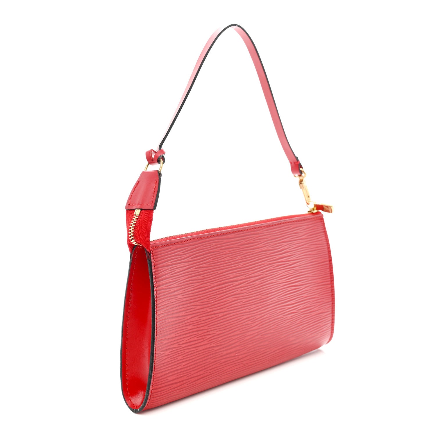 Louis Vuitton Epi Pochette Accessories 21 Castillan Red 3 of 10