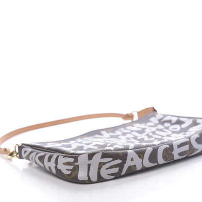 Louis Vuitton Monogram Graffiti Pochette Accessories Silver 8 of 10