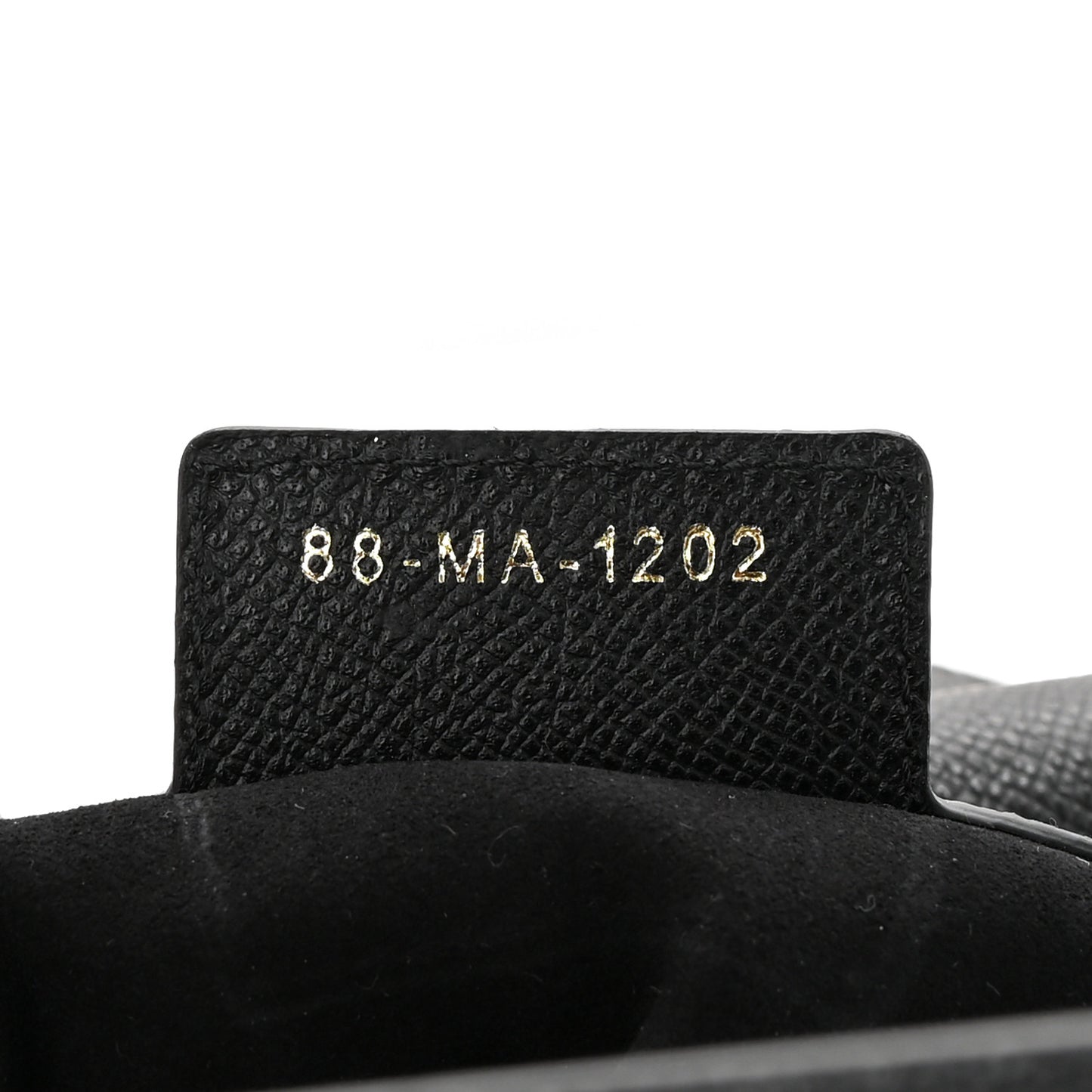 Grained Calfskin Saddle Bag With Strap Black