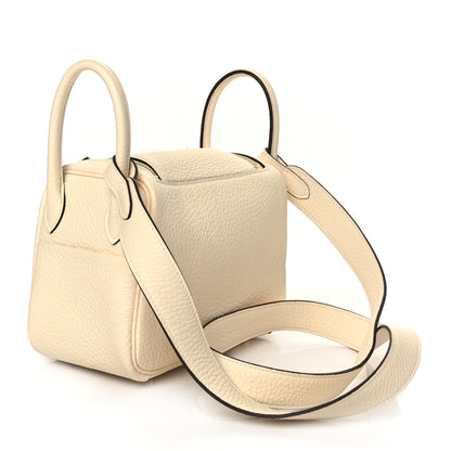 Hermes Taurillon Clemence Mini Lindy 20 Nata 3 of 9