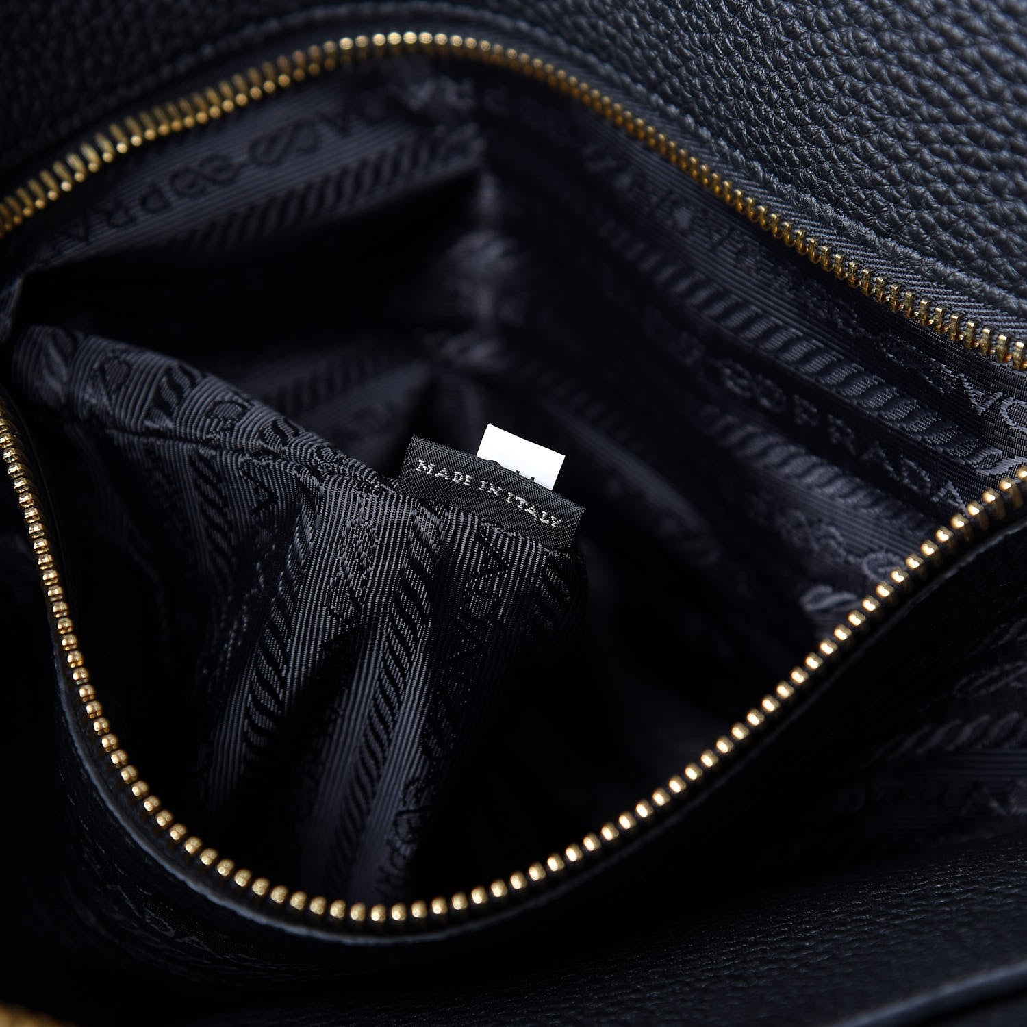 Prada Vitello Daino Tote Black 8 of 12