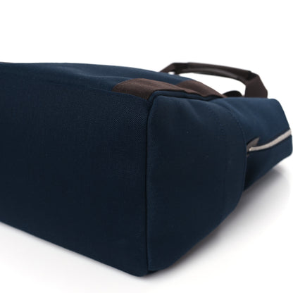 Hermes Toile Groom School Backpack Bleu Navy Feu 8 of 9