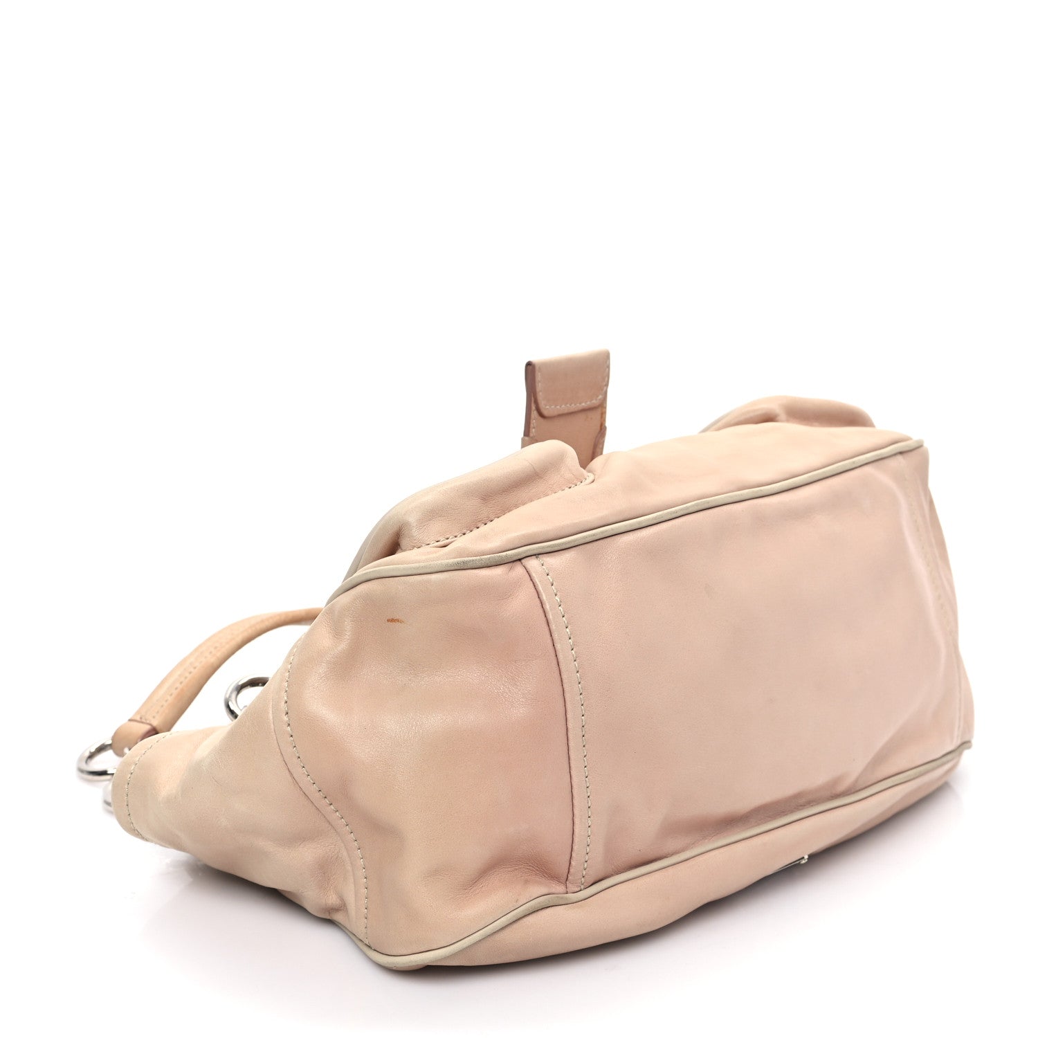 Prada Soft Calf Pocket Shoulder Bag Cipria Talco 4 of 12