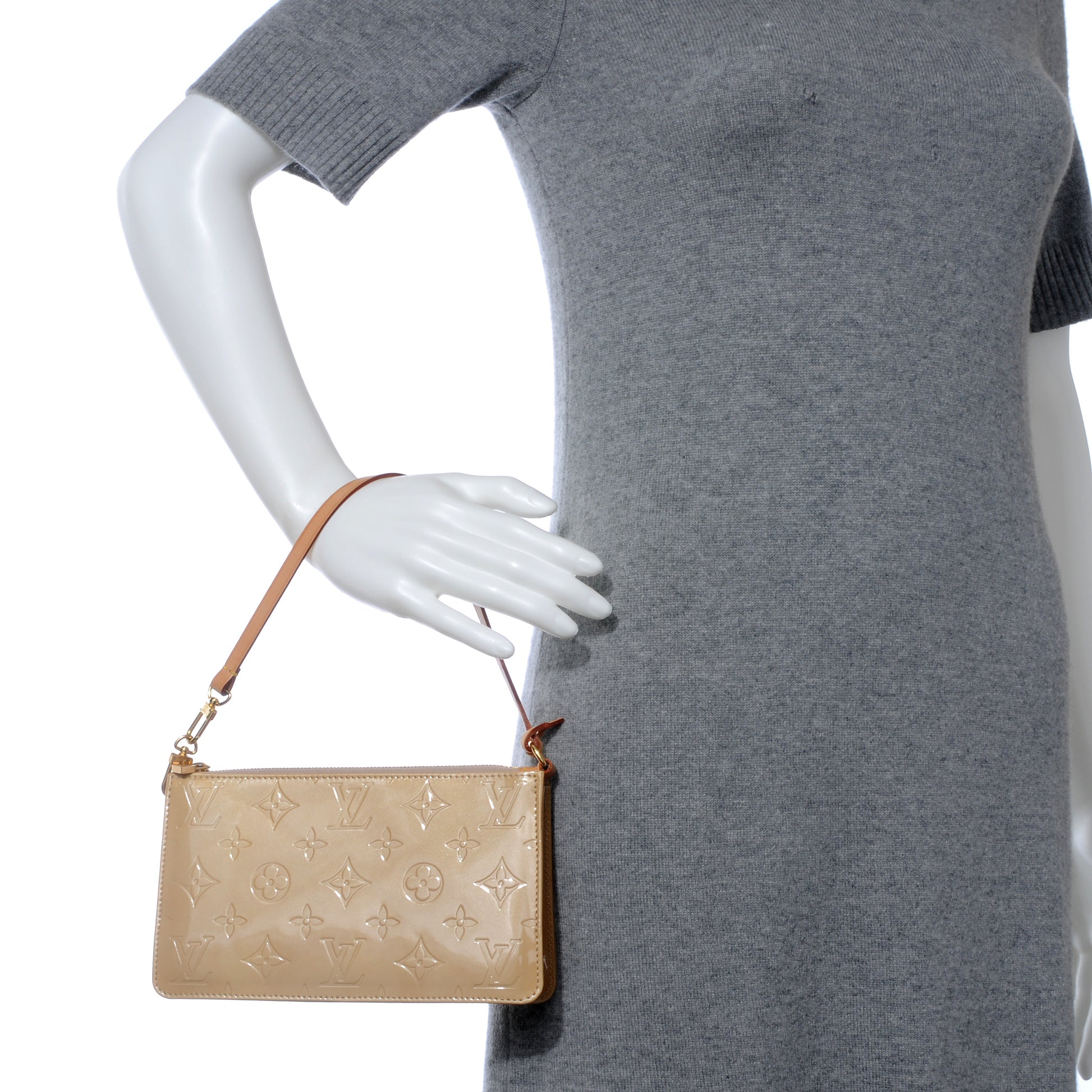Louis Vuitton Vernis Lexington Pochette Beige 2 of 7