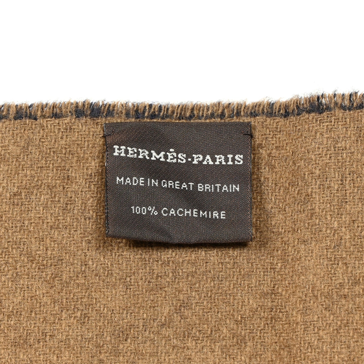 Cashmere Casaque Grand Mors Muffler Marine Bronze