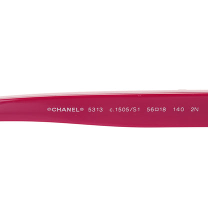 Chanel CC Butterfly Signature Sunglasses 5313 Fuchsia 5 of 5