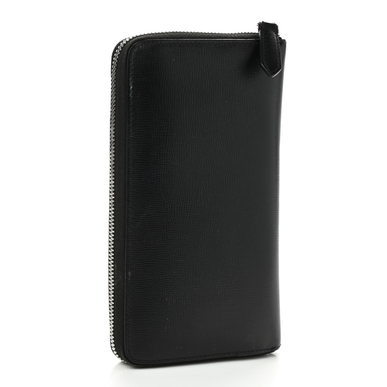 Burberry London Grainy Calfskin Renfrew Long Zip Around Wallet Black 3 of 11
