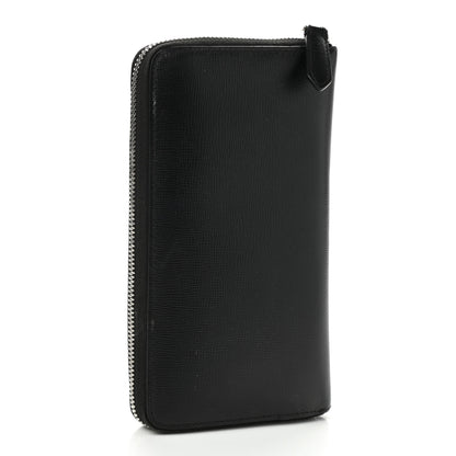 Burberry London Grainy Calfskin Renfrew Long Zip Around Wallet Black 3 of 11