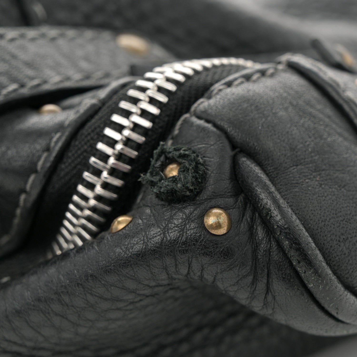 Chloe Calfskin Paddington Double Zipped Bowler Black 10 of 13