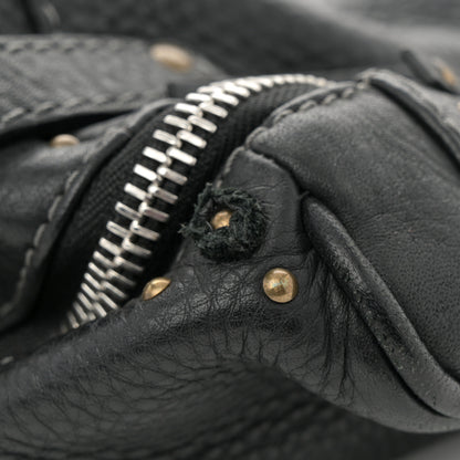 Chloe Calfskin Paddington Double Zipped Bowler Black 10 of 13