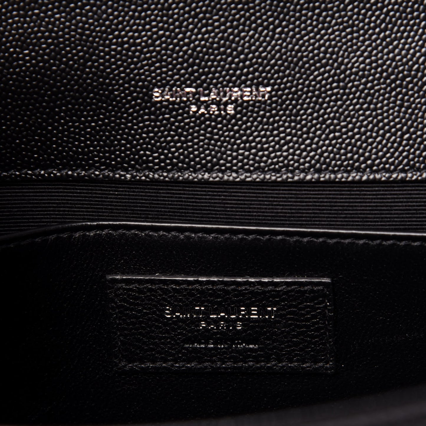 Grain De Poudre Medium Classic Monogram Kate Satchel Black