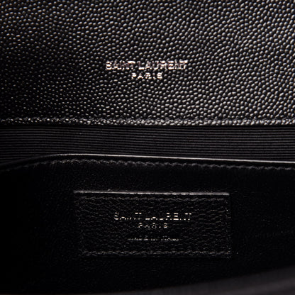 Saint Laurent Grain De Poudre Medium Classic Monogram Kate Satchel Black 7 of 12