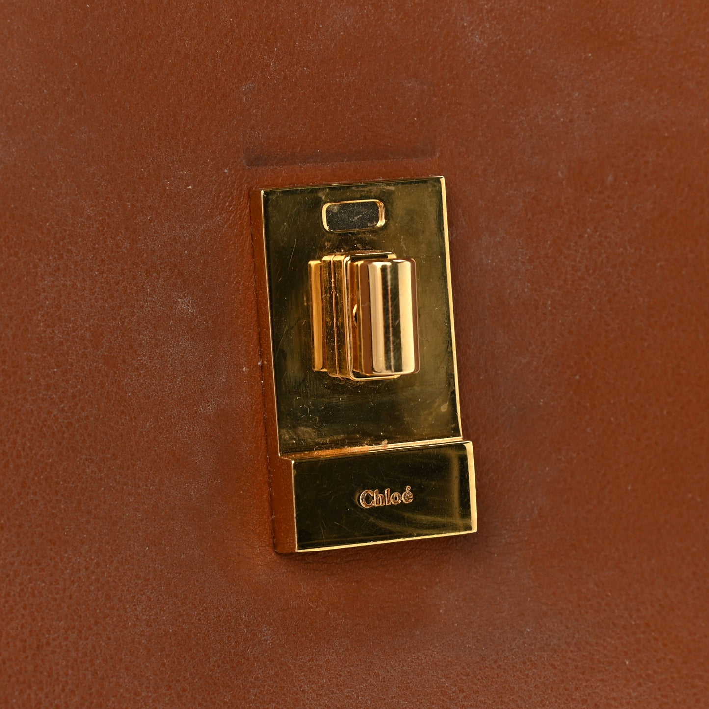 Lambskin Drew Threaded-Chain Shoulder Bag Classic Tobacco