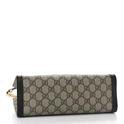 Gucci GG Supreme Monogram Small Padlock Tote Black 4 of 9