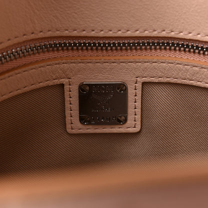 MCM Calfskin Ottomar Monogram Medium Essential Tote Bisque 6 of 12