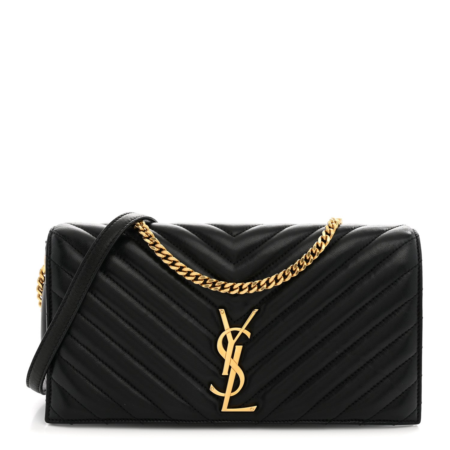 Saint Laurent Lambskin Matelasse Monogram Kate 99 Black 1 of 10