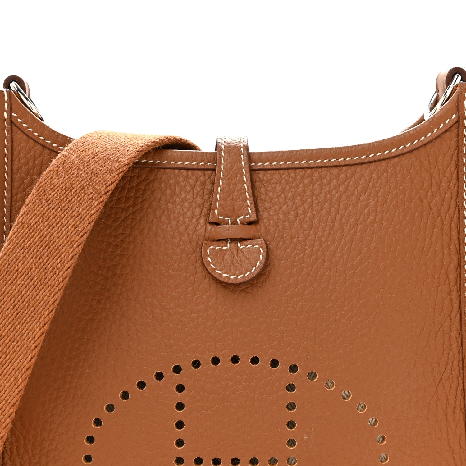 Hermes Taurillon Clemence Evelyne TPM Gold 8 of 10