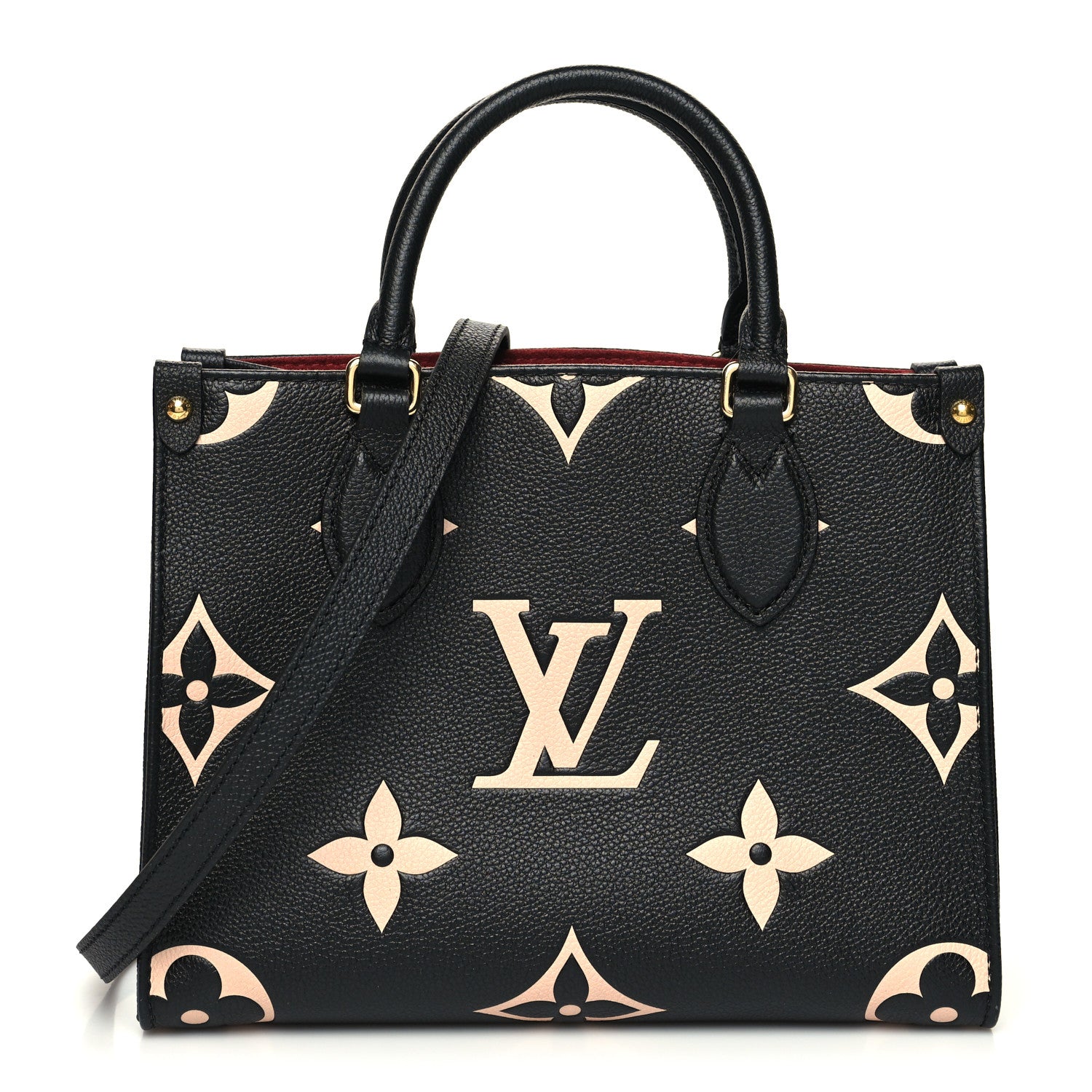 Louis Vuitton Empreinte Monogram Giant Onthego PM Black Beige 1 of 9