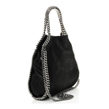 Stella McCartney Shaggy Deer Mini Falabella Tote Black 3 of 9