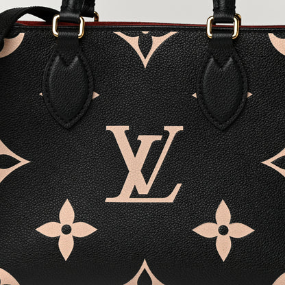 Louis Vuitton Empreinte Monogram Giant Onthego PM Black Beige 9 of 10