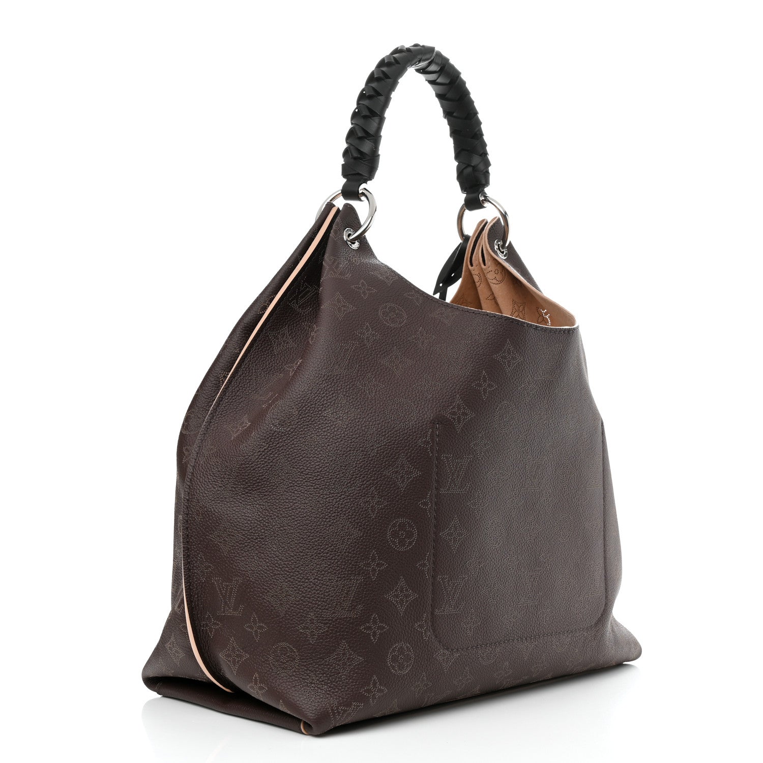 Louis Vuitton Mahina Carmel Hobo Chocolate 2 of 10