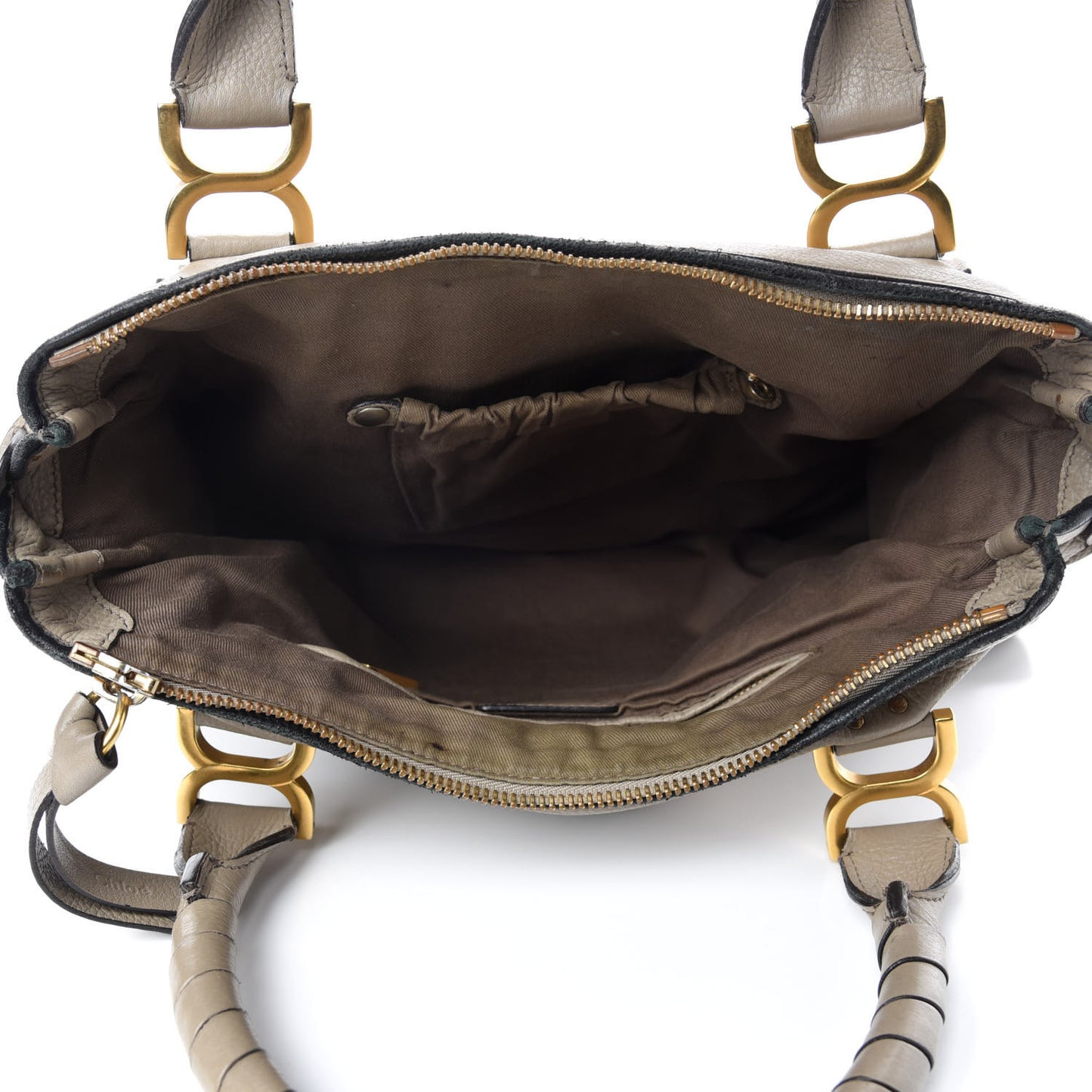 Calfskin Braided Medium Marcie Satchel Motty Grey