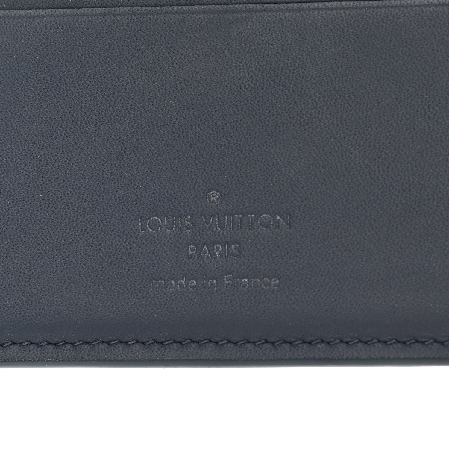 Louis Vuitton Calfskin Monogram Shadow Multiple Wallet Navy 6 of 6