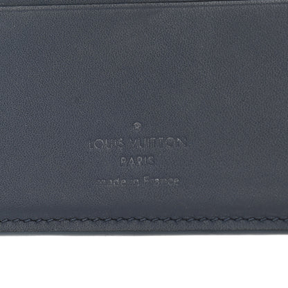 Louis Vuitton Calfskin Monogram Shadow Multiple Wallet Navy 6 of 6