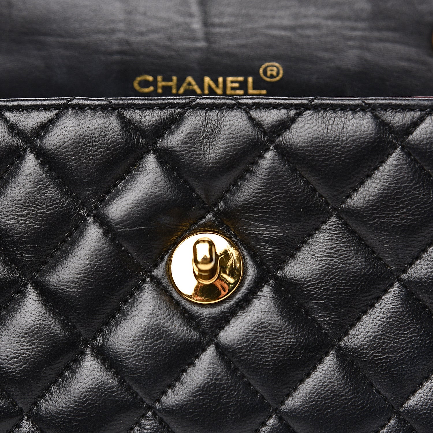 Chanel Lambskin Quilted Mini Rectangular Flap Bag Black 18 of 18