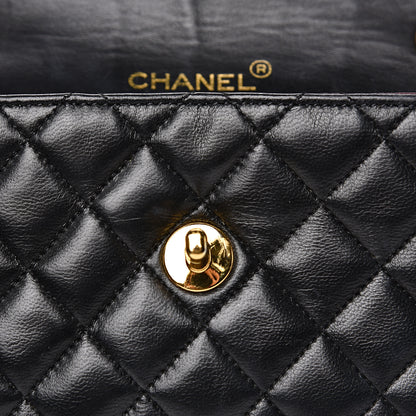 Chanel Lambskin Quilted Mini Rectangular Flap Bag Black 18 of 18