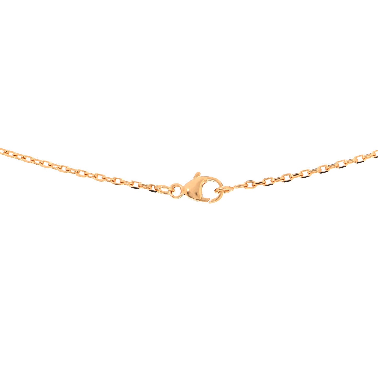 Lacquered Gold Mini Pop H Pendant Necklace White