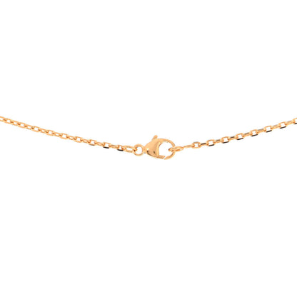 Hermes Lacquered Gold Mini Pop H Pendant Necklace White 3 of 4