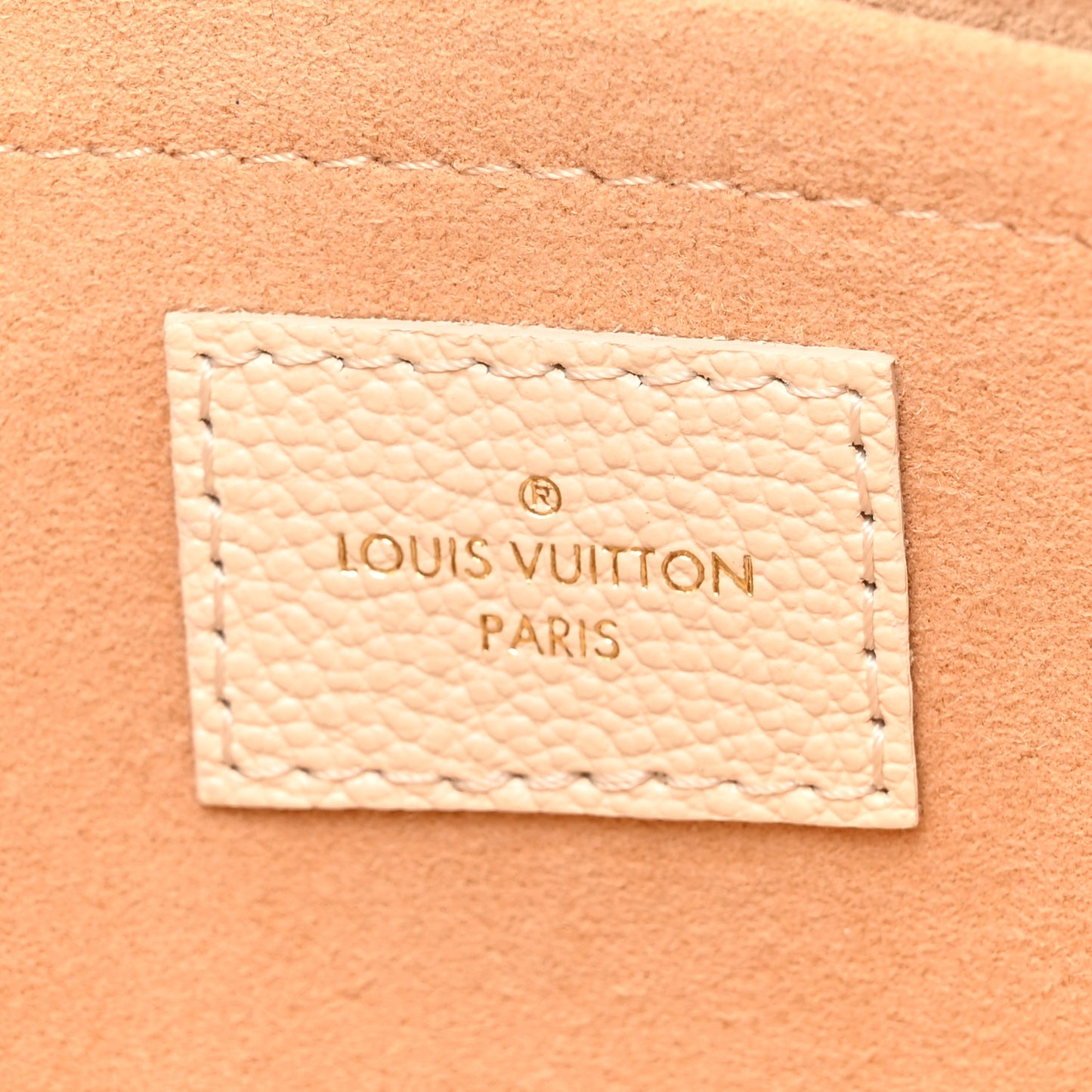 LOUIS VUITTON Empreinte Monogram Giant Multi Pochette Accessories Large Pochette Cream