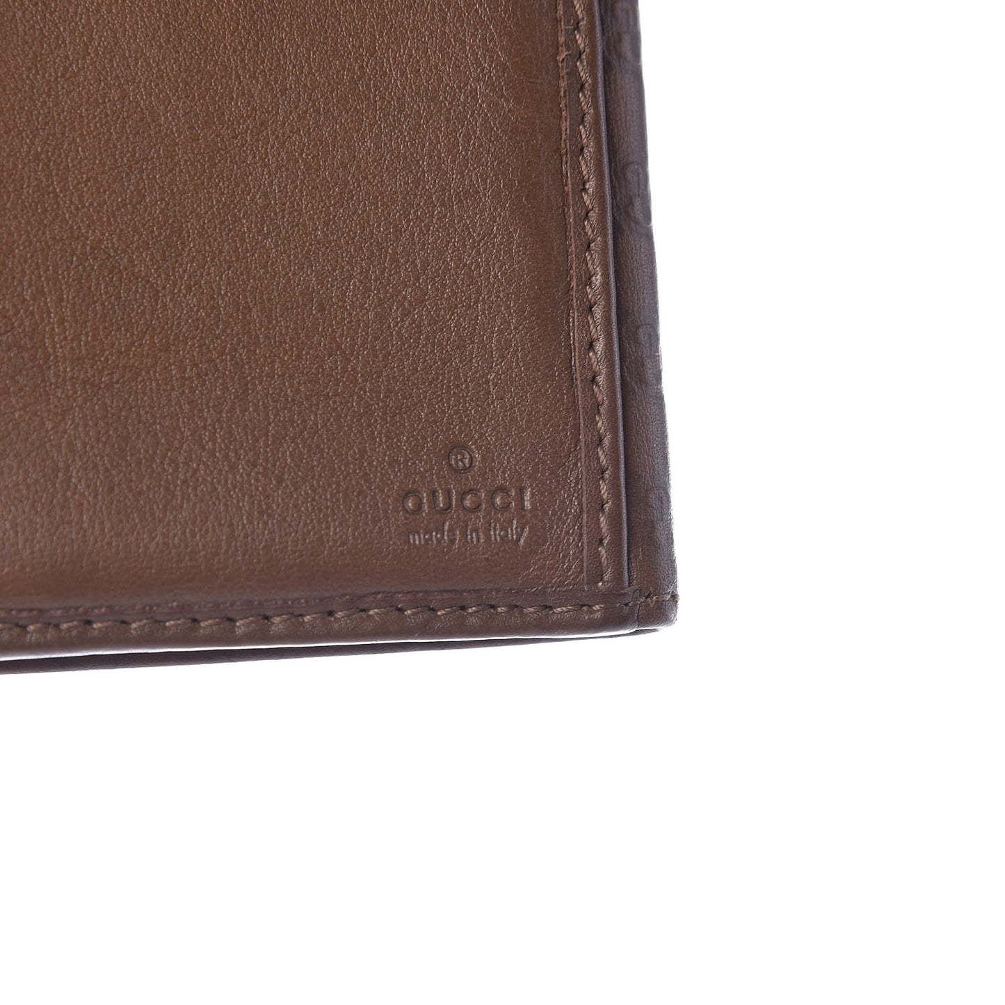 Microguccissima Nice Continental Wallet Brown