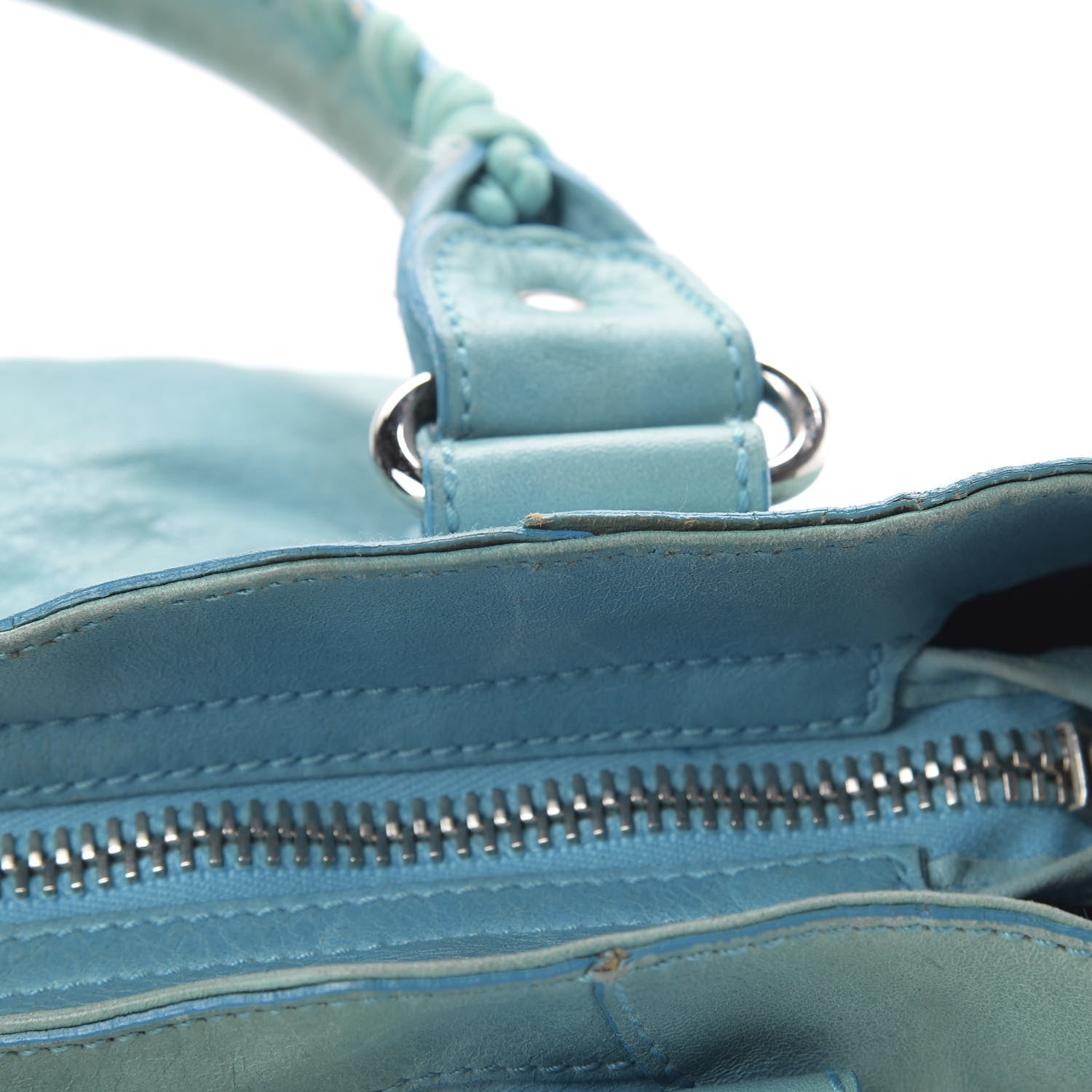 Balenciaga Agneau Giant 21 Silver Hardware City Turquoise 22 of 23