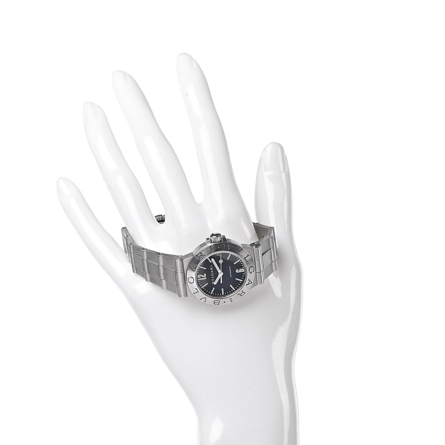 Stainless Steel 29mm Diagono Automatic Watch Black