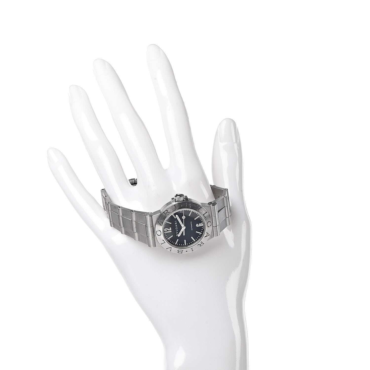 Bulgari Stainless Steel 29mm Diagono Automatic Watch Black 2 of 7