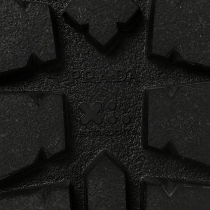 Prada Nappa Logo Quilted 20mm Sport Sandals 37.5 Black 7 of 9