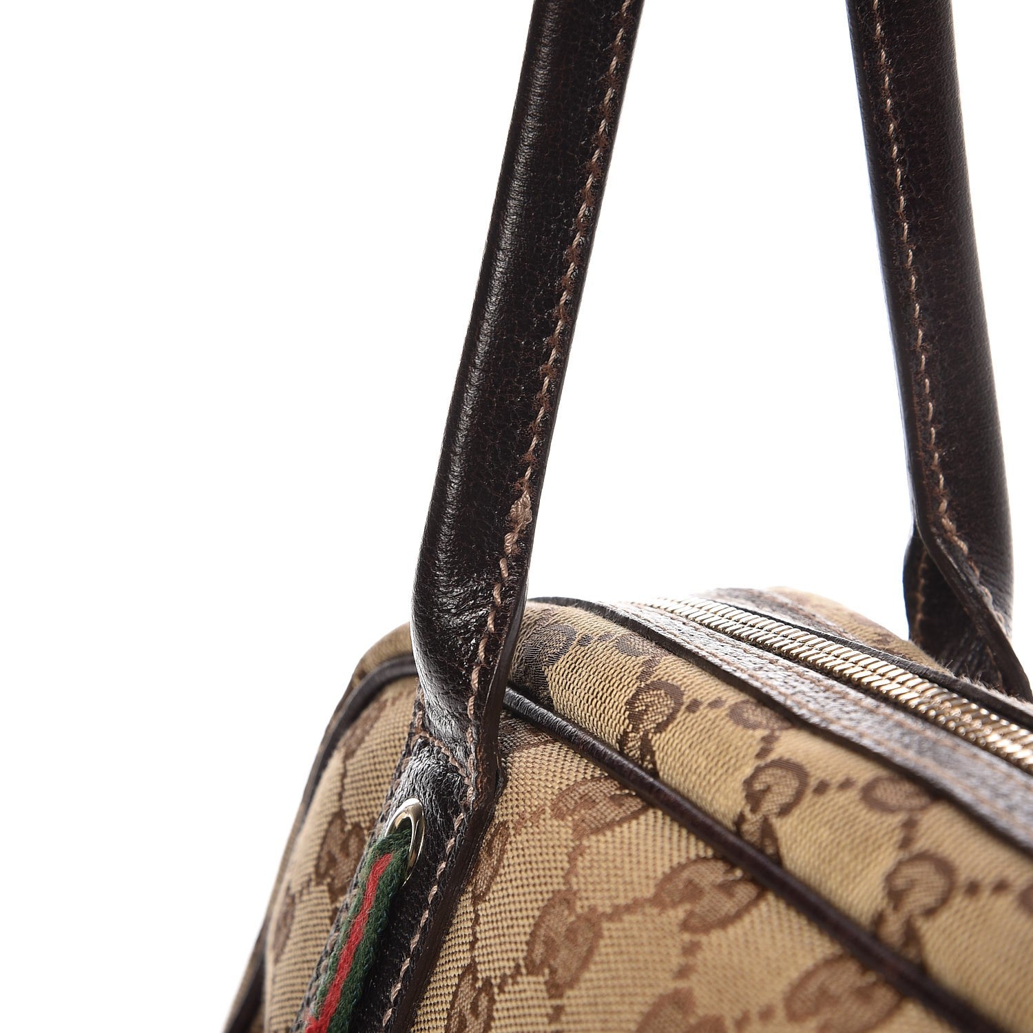 Gucci Monogram Small Princy Satchel Dark Brown 9 of 9