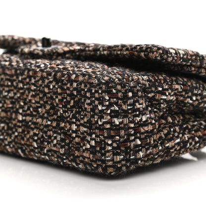 Chanel Tweed Quilted Medium Double Flap Brown 19 of 23