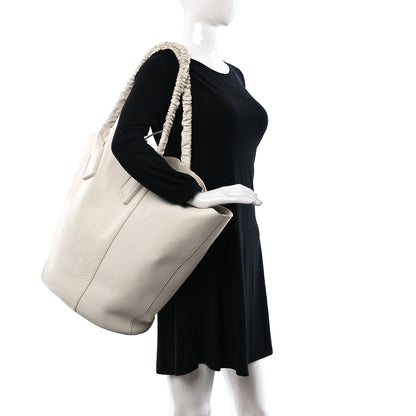 Bottega Veneta French Calfskin Large Basket Tote White 2 of 9