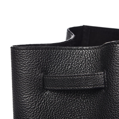 Celine Soft Grained Calfskin Medium Belt Cabas Phantom Black 8 of 10