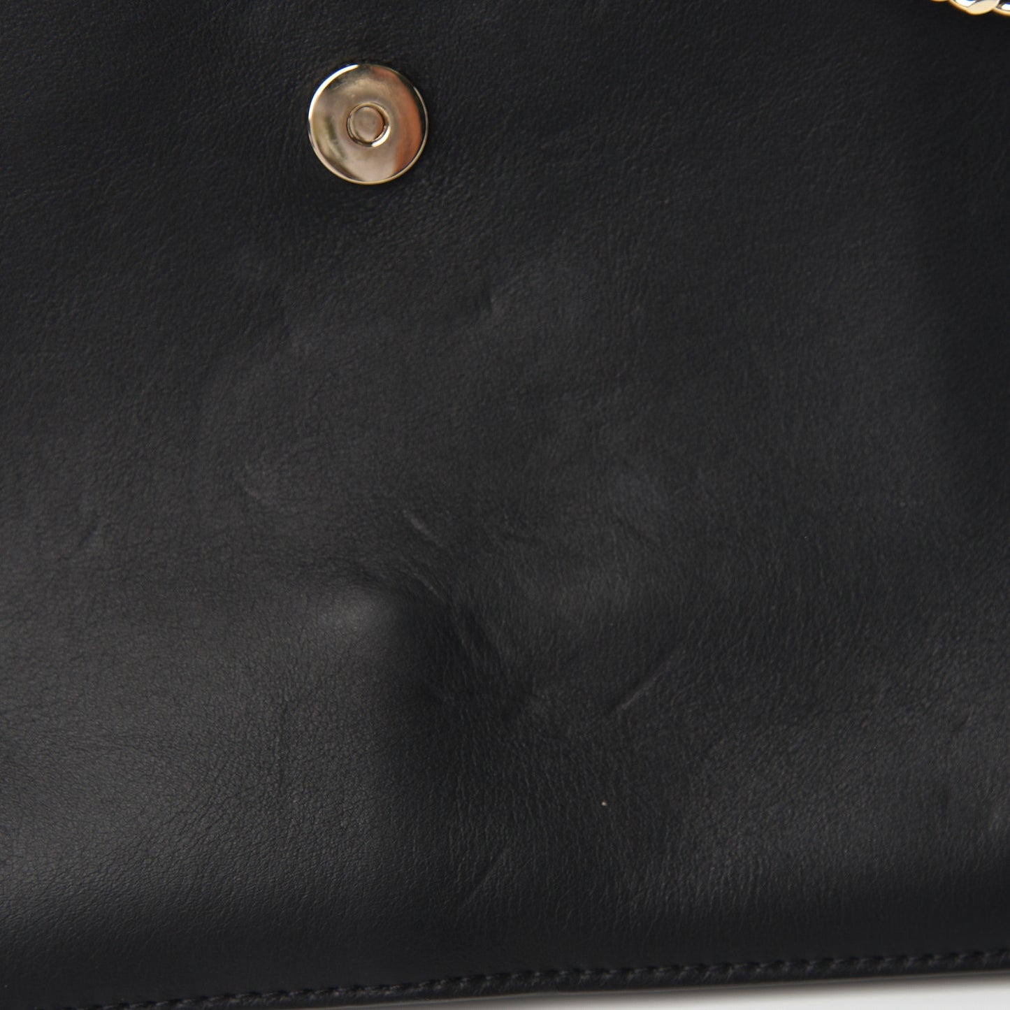 Suede Calfskin Medium Faye Shoulder Bag Black