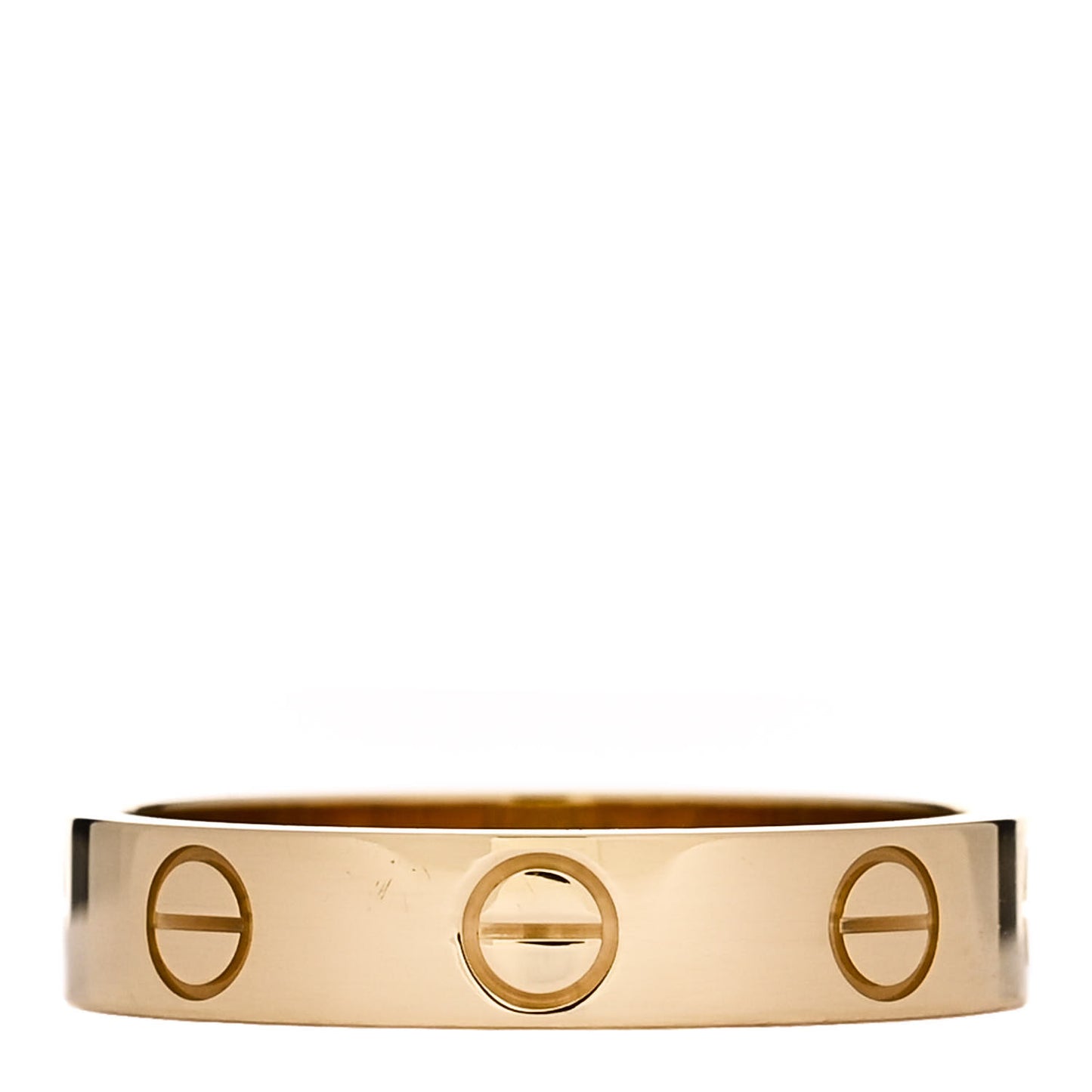 18K Yellow Gold 3.5mm LOVE Wedding Band Ring 50 5.25