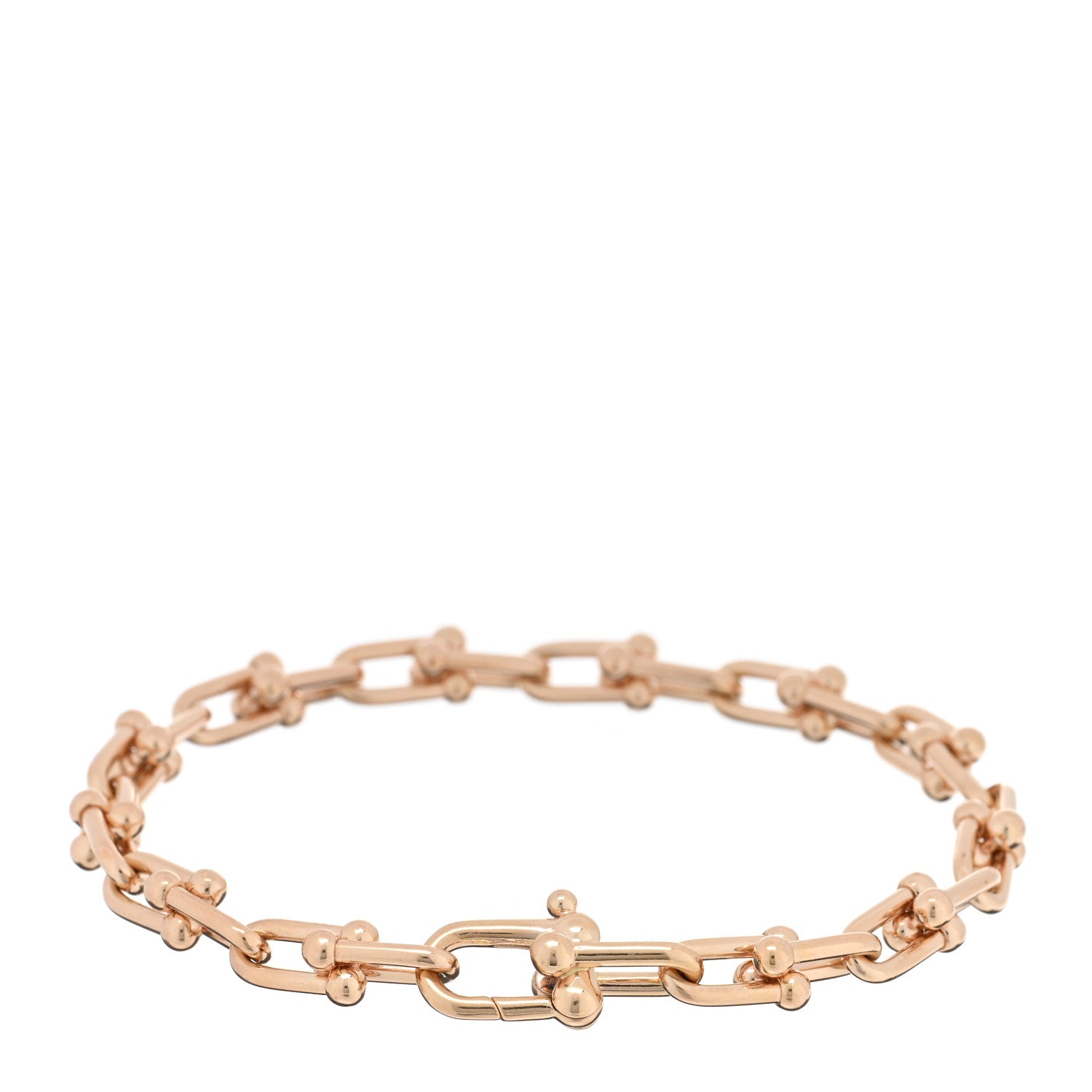 Tiffany 18K Rose Gold Small HardWear Link Bracelet 2 of 4