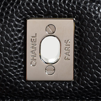 Chanel Caviar Quilted Jumbo Double Flap Black 6 of 10
