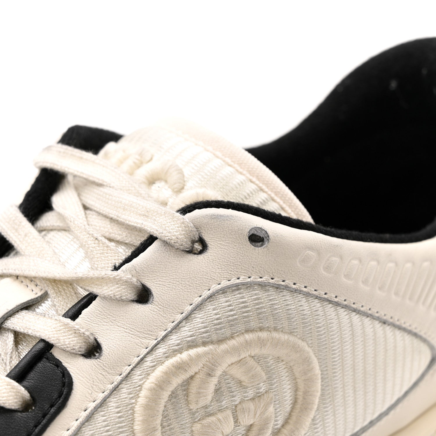 Gucci Dali Soft Calfskin Womens Mac80 Sneakers 39 Off White Black 10 of 16