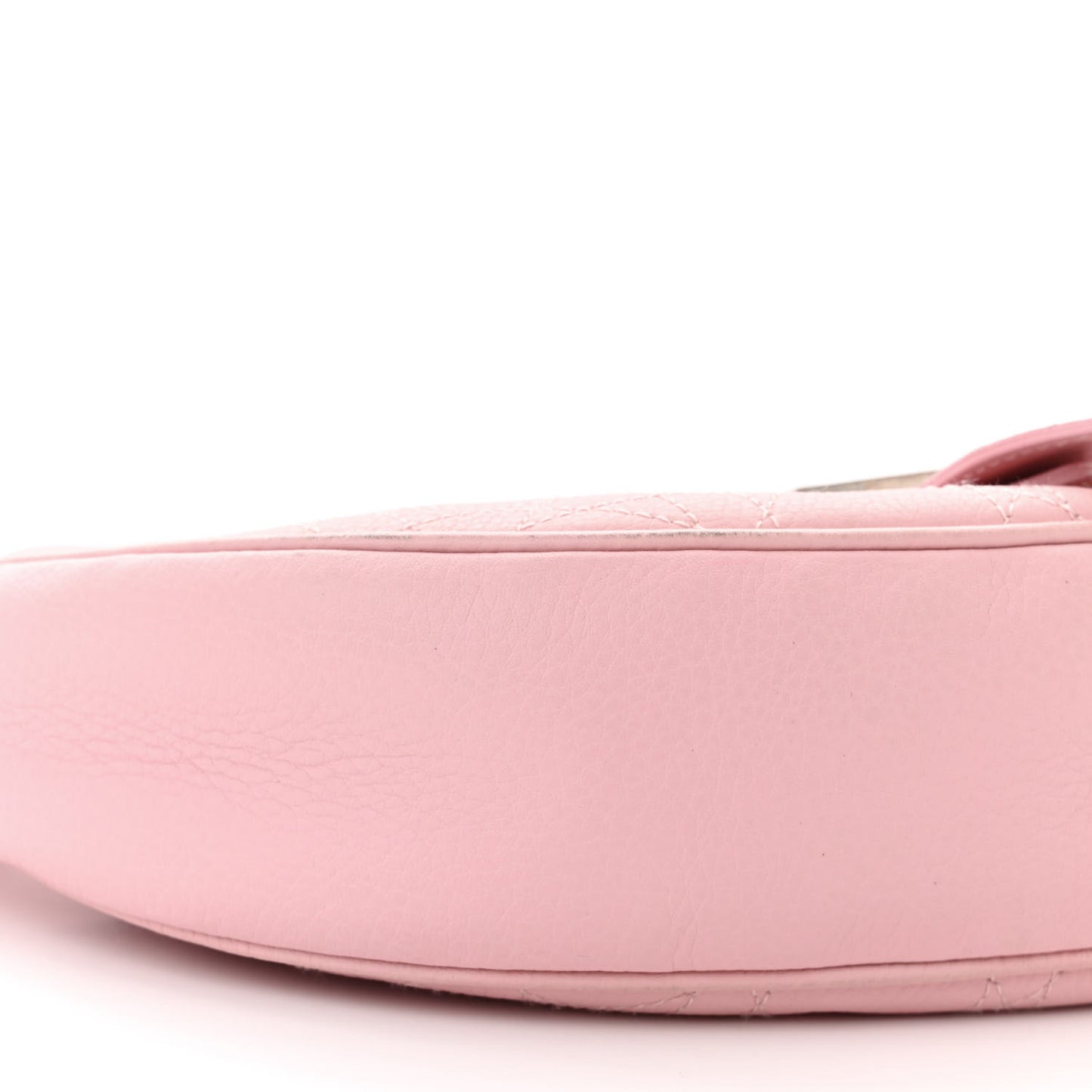 Grained Calfskin Cannage Hobo Pink