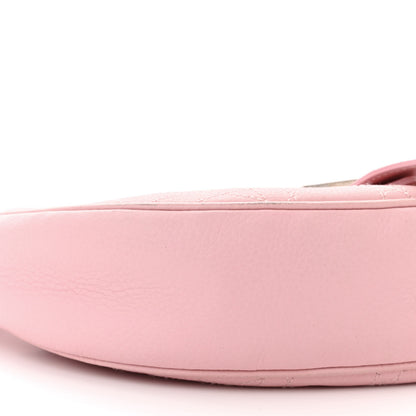 Christian Dior Grained Calfskin Cannage Hobo Pink 9 of 17
